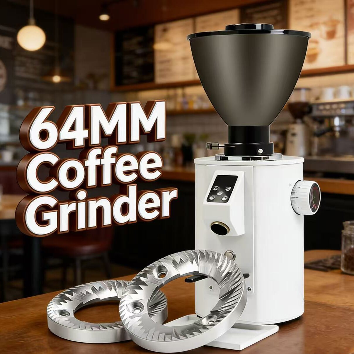 Coffee Grinder Burr Flat - Penggiling Kopi Espresso Komersial Flat Burr