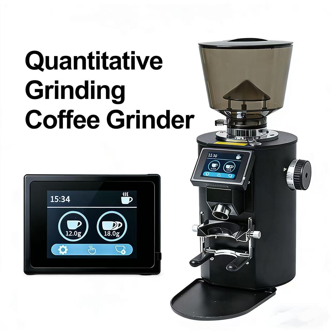 Coffee Grinder Burr Flat - Penggiling Kopi Profesional Komersial Titanium Flat