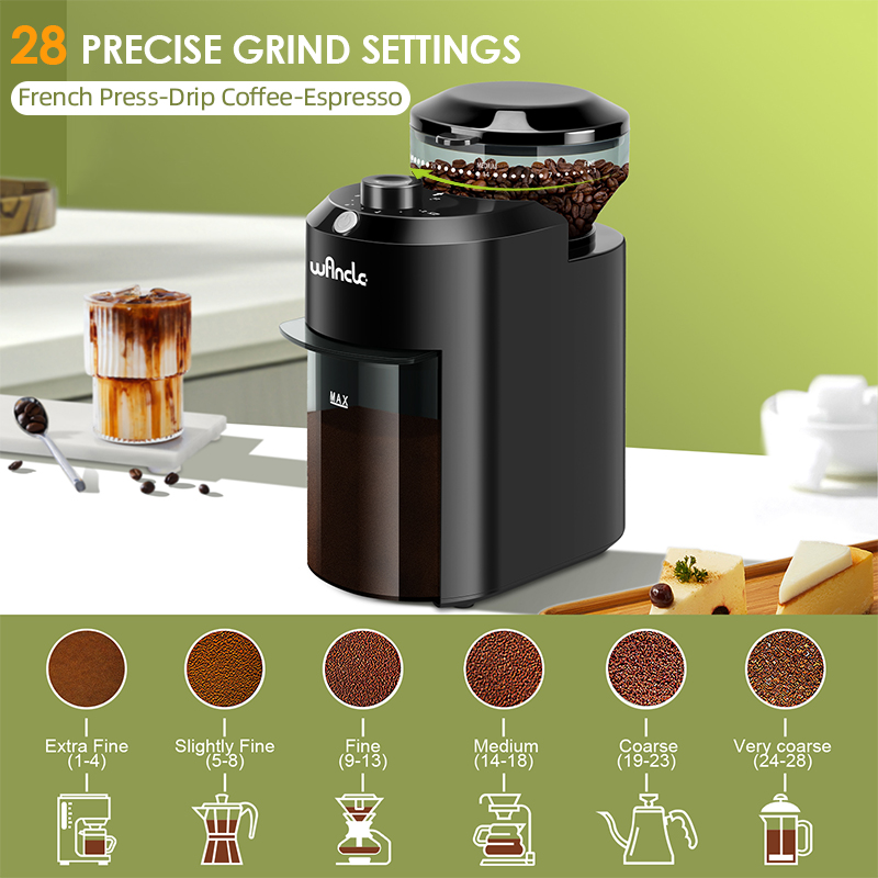 Wancle penggiling kopi, penggi - Coffee Grinder Burr Flat ulasan dan harga