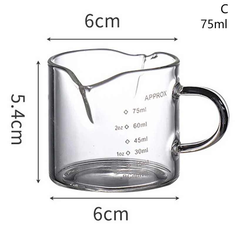 1/2pcs Cangkir Espresso 2.5oz  - Espresso Shot Glass ulasan dan harga