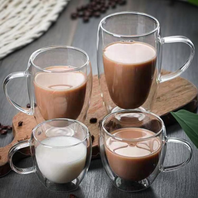 150/250/350/450Ml Mug Kopi Din - Espresso Shot Glass ulasan dan harga