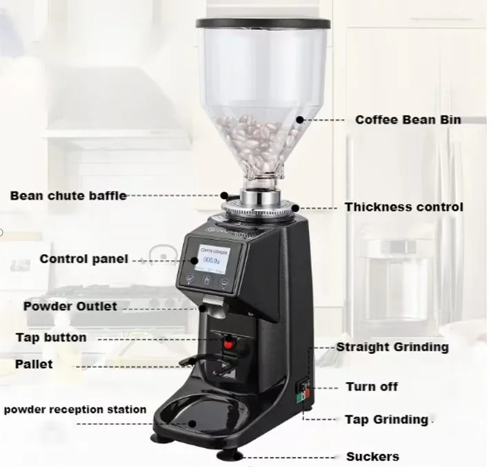 Penggiling Kopi Otomatis Komer - Coffee Grinder Burr Flat ulasan dan harga